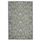 Edge Collections - 2' X 3' - Gray - Unique Floral Medallion Area Rug for Home Warmth - 1 Piece
